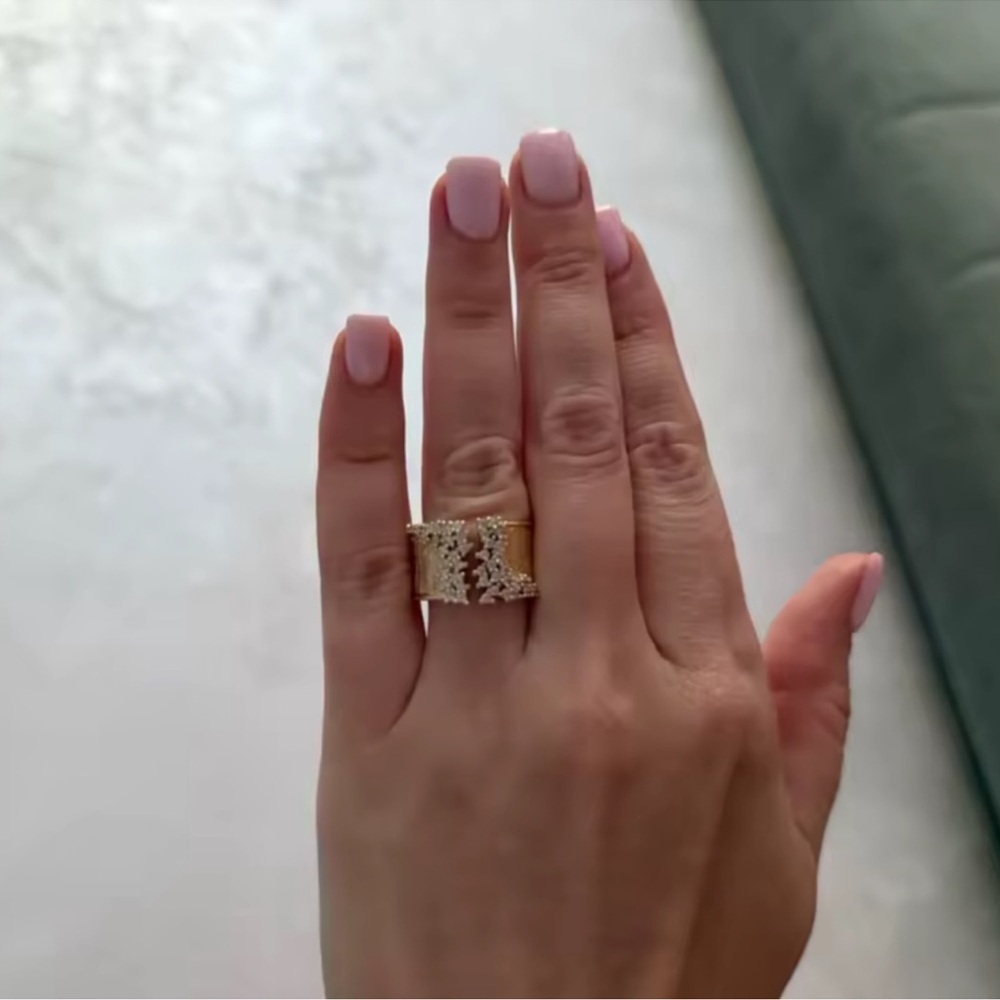 Couture Gold Adjustable Ring - Picture 9 of 11